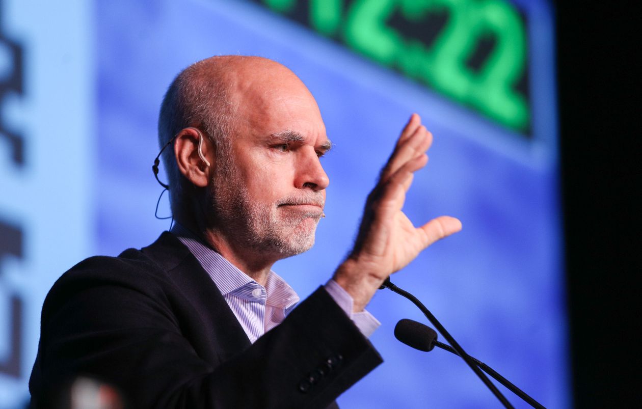 Horacio Rodríguez Larreta en La Rural (Foto: NA)