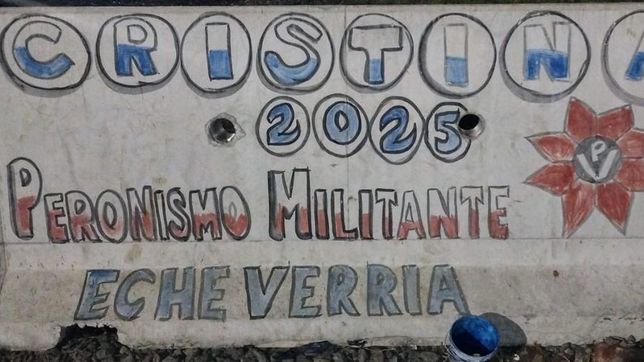 La interna del peronismo, en las paredes del conurbano.