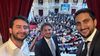 Nahuel Sotelo, Agustín Romo y Juan Esper.