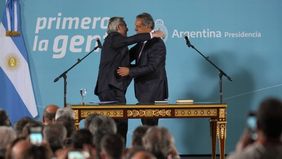 Fernández, a Scioli: “Gracias por venir”