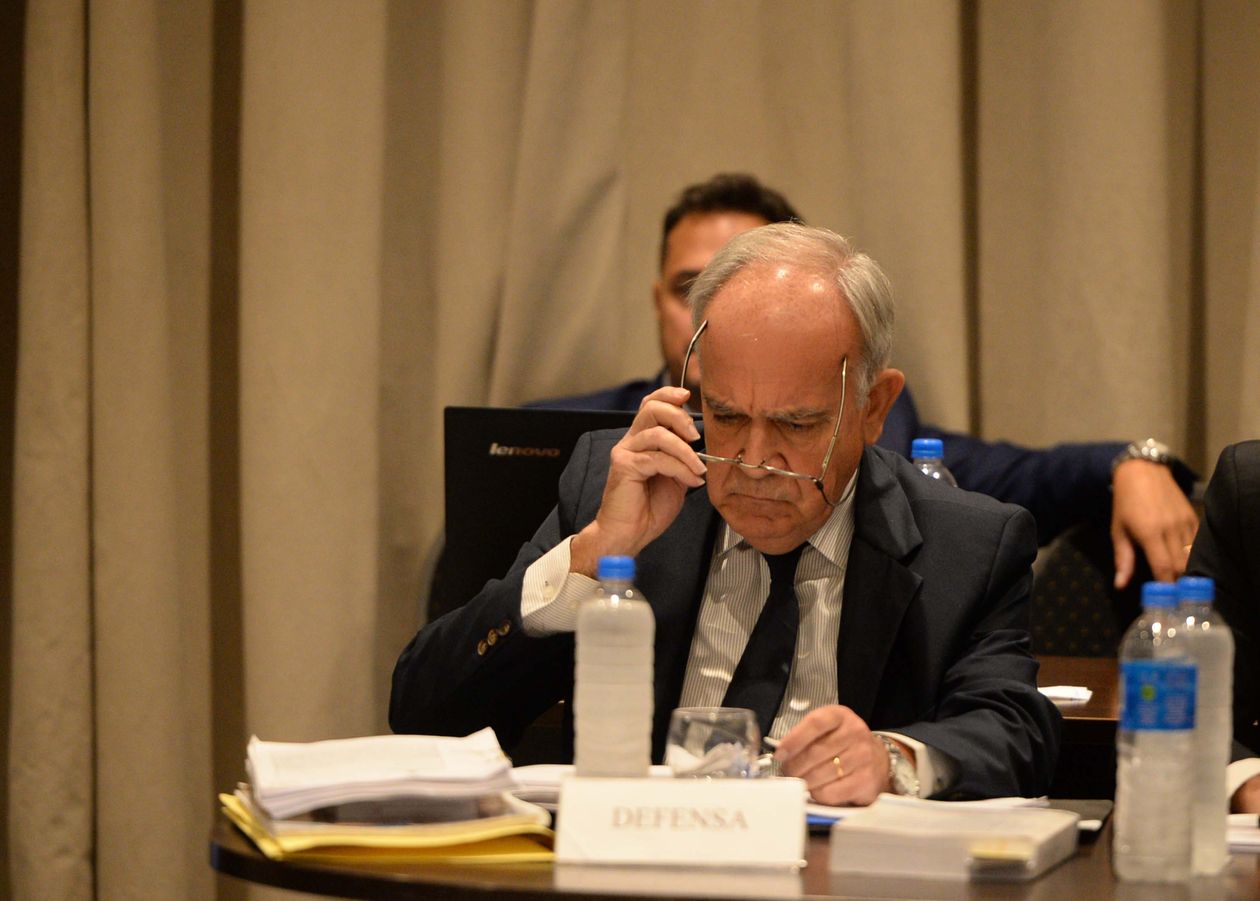 El juez Carzoglio, en el jury de enjuiciamiento.