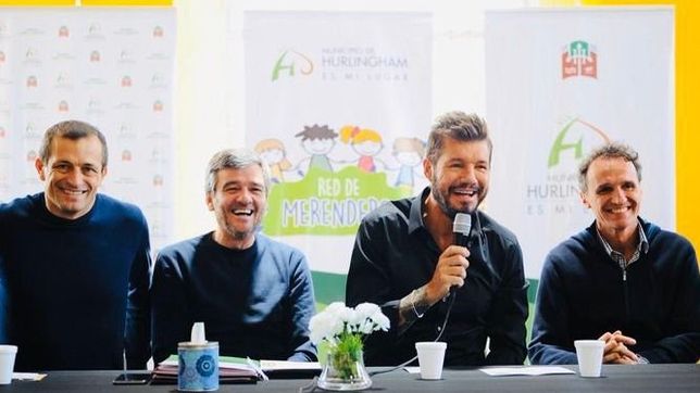 tinelli activo el plan de lucha contra el hambre junto a bucca e intendentes