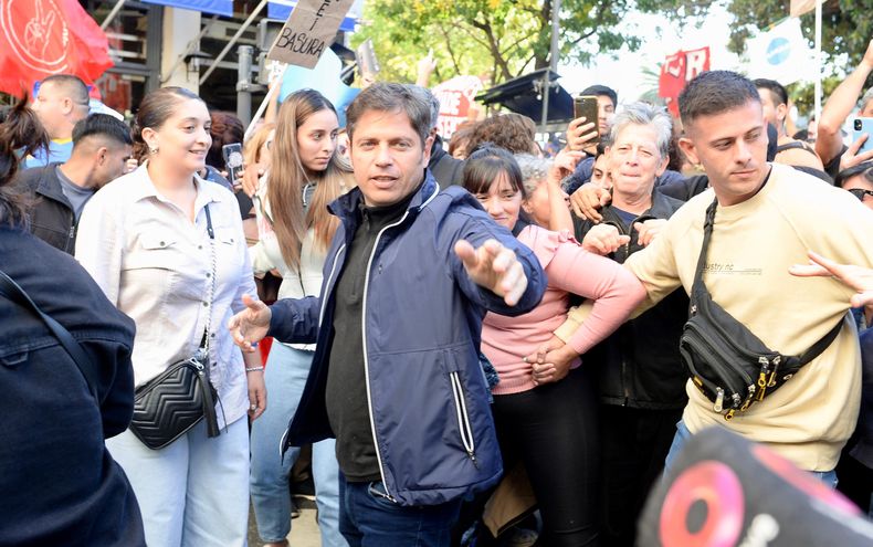 Axel Kicillof en la marcha federal universitaria.
