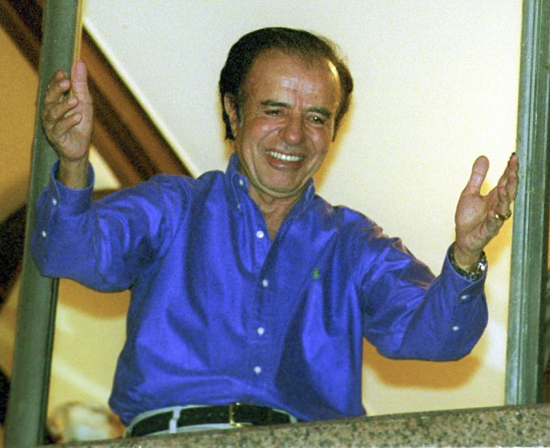 Carlos Menem, el único peronista reconocido por Javier Milei.