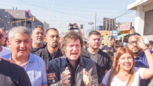 Recorrida de Javier Milei.