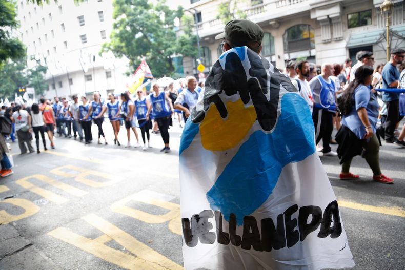 Columnna de La Cámpora.&nbsp;&nbsp;(Foto: Victoria Gesualdi)