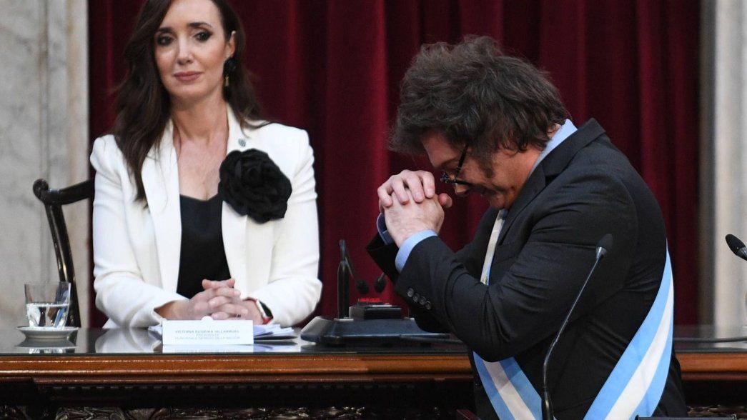 Javier Milei en el Congreso.