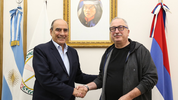 Guillermo Francos y Hugo Passalacqua en Misiones.&nbsp;