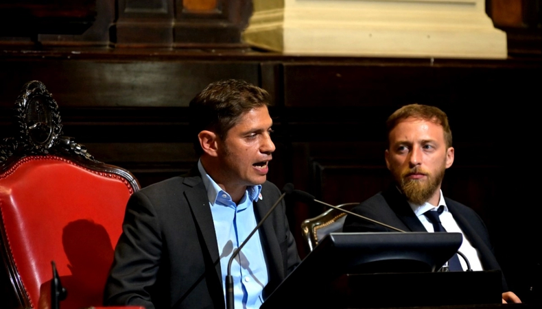 Axel Kicillof y Federico Otermín.