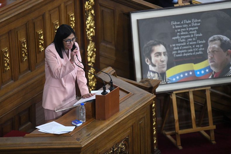 Delcy Rodríguez, la presidenta encargada de Venezuela.