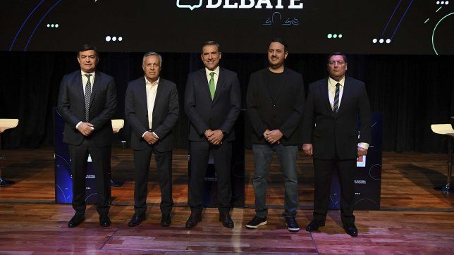 Candidatos a gobernar Mendoza en el debate del domingo 17.