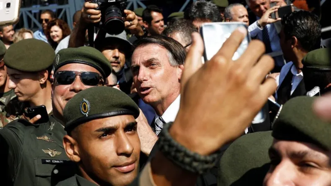 Jair Bolsonaro, el presidente de las Fuerzas Armadas de Brasil.