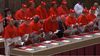 Los cardenales en la Capilla Sixtina para elegir al sucesor de Jorge Bergoglio