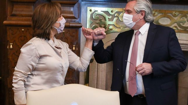 con criticas solapadas, fernandez ratifico el envio de gendarmes a rio negro