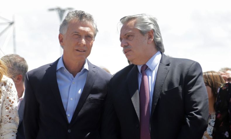 Alberto Fernández y Mauricio Macri Alberto Fernandez Mauricio Macri