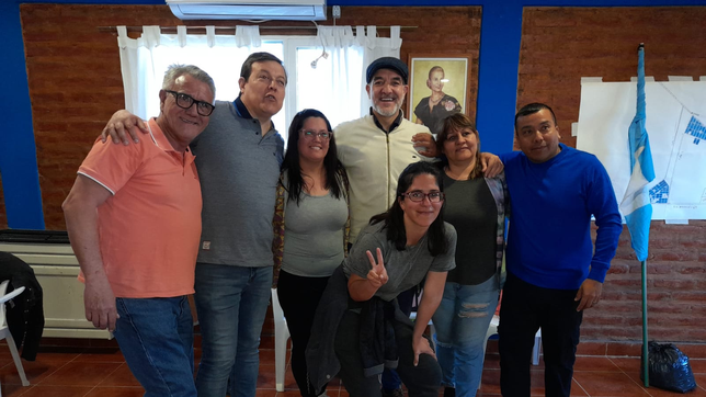 El senador Doñate, el diputado Dantas y el intendente electo Daniel Hernández.