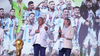 Daniel Vila y Claudio Tapia en la Vendimia Solidaria (Gentiliza Diario Uno / Axel Lloret)