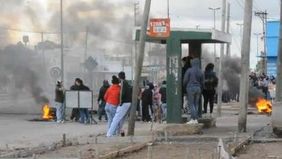 Protesta y represión en Melchor Romero