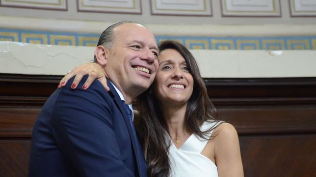 Sergio Berni y Agustina Propato