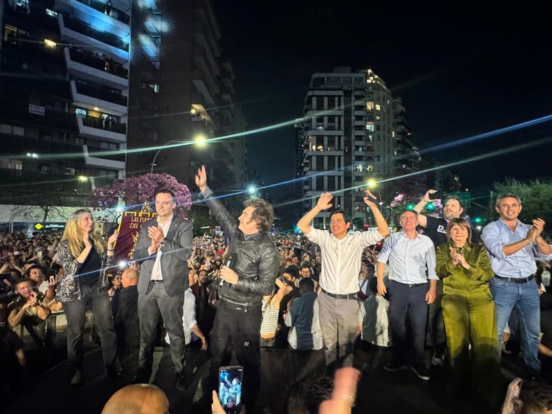 Javier Milei en el Parque Sarmiento de C&oacute;rdoba, en septiembre de 2025