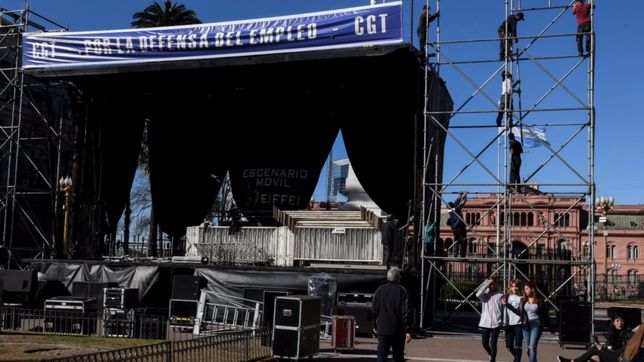 con tension interna y sin los ?gordos?, la cgt marcha contra el gobierno