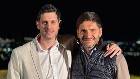 El candidato a diputado nacional por la UCR de La Pampa federico Guidugli consiguió el espaldarazo de Maximiliano Pullaro.