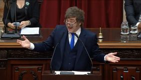 Javier Milei en el Congreso.&nbsp;