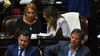 Los diputados Gabriel Bornoroni y Oscar Zago (La Libertad Avanza), durante el debate de la ley ómnibus enviada por Javier Milei.&nbsp;
