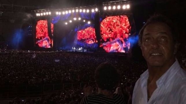 scioli disfruto los stones y se adjudico el sueno cumplido