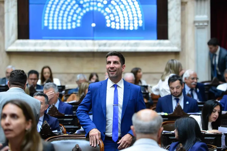 Manuel Quintar en la Cámara de Diputados.