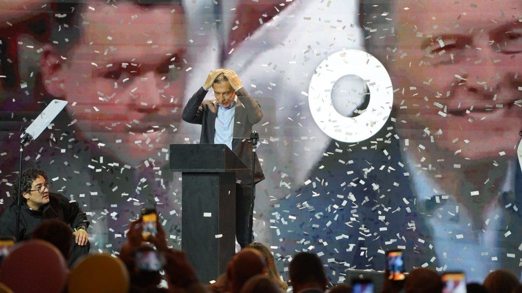 Mauricio Macri, en la cumbre del PRO en Parque Norte.&nbsp;