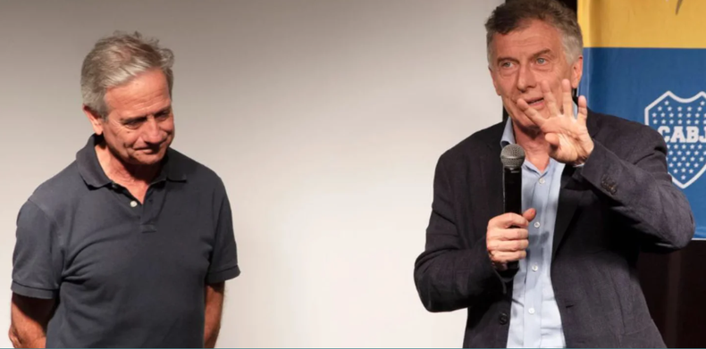 Mauricio Macri y Andrés Ibarra en la pelea electoral en Boca