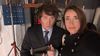 Javier Milei y Victoria Villarruel en un acto partidario.