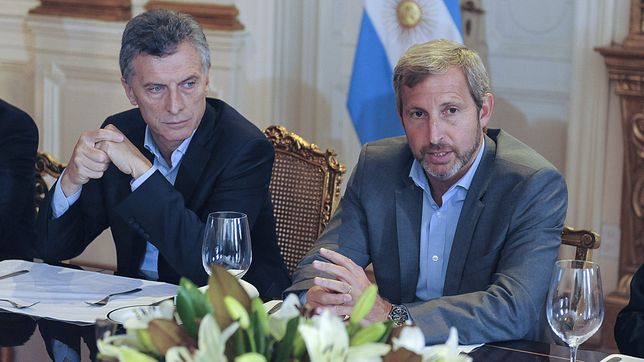 Rogelio Frigerio y el expresidente Mauricio Macri.