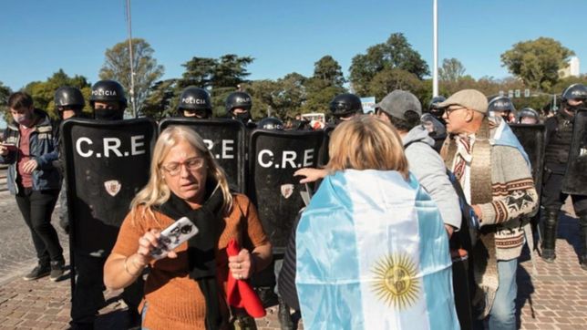 sin el sello de jxc, hubo marchas contra el gobierno en todo el pais