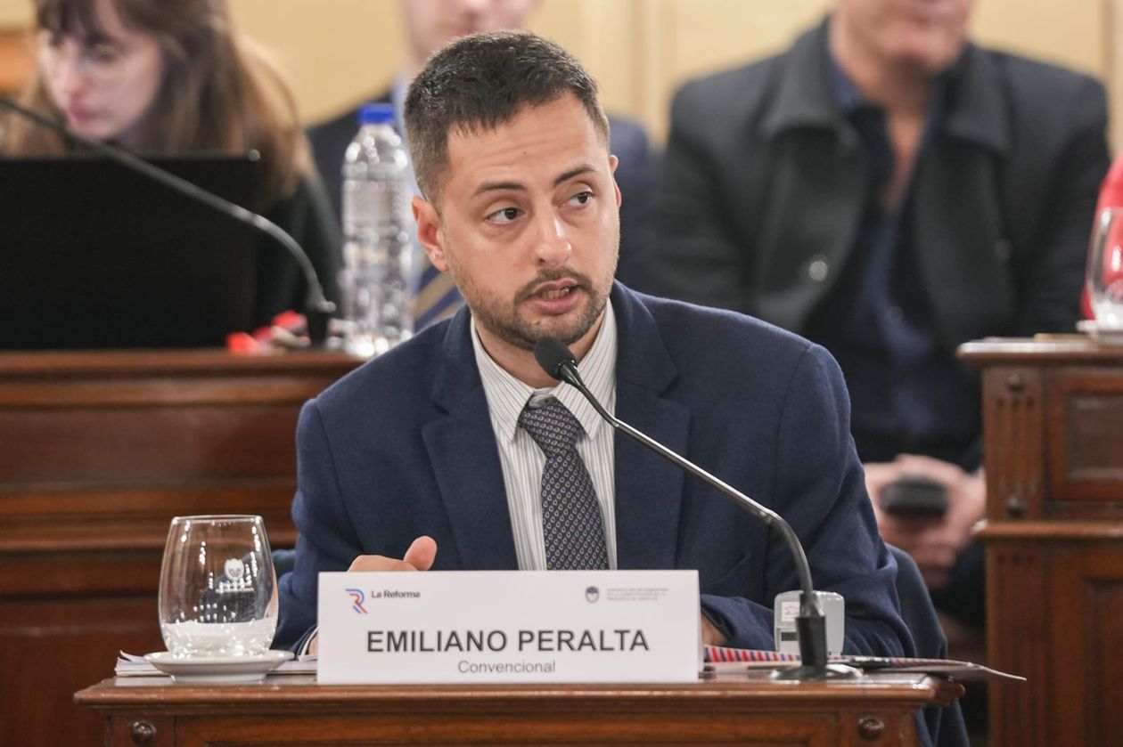 Emiliano Peralta, alfil de Amalia Granata, durante la Reforma constitucional de Santa Fe