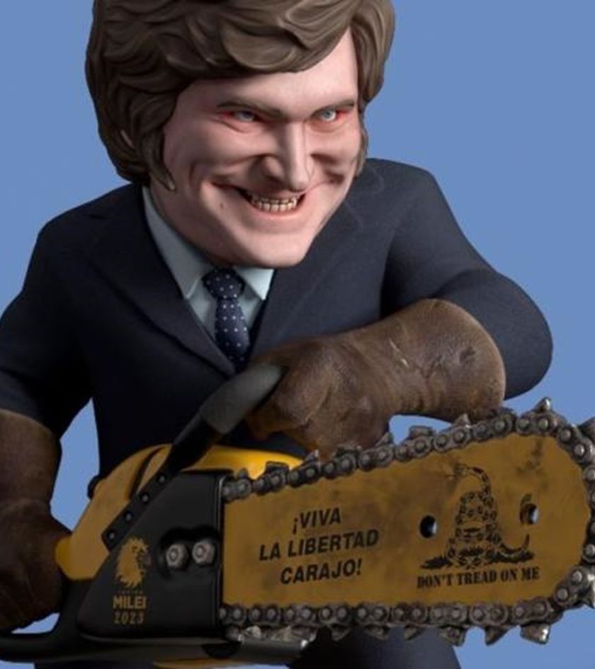 Javier Milei y el poder destructivo de la motosierra.