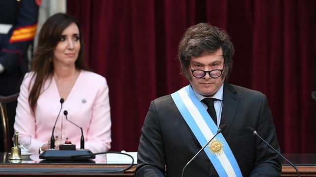 Victoria Villarruel y Javier Milei. 