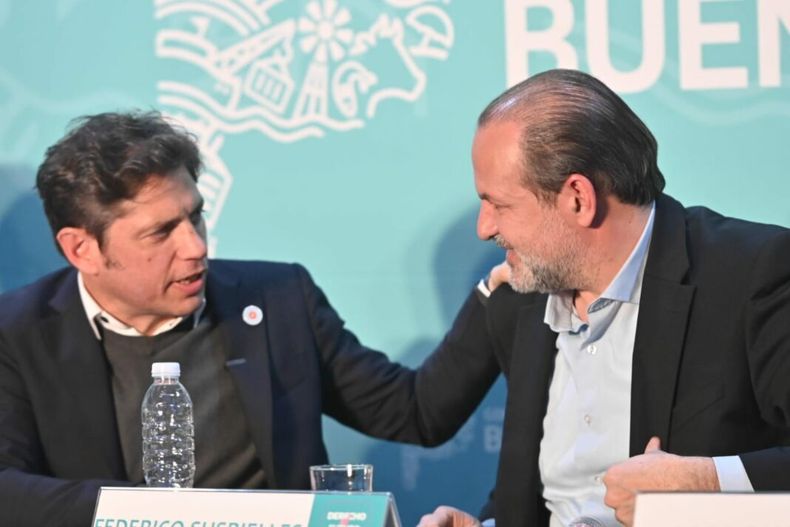 Axel Kicillof y Federico Susbielles, intendente de Bahía Blanca 